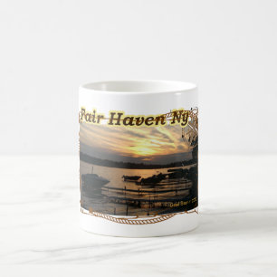 De Café PÔR DO SOL SOBRE A BAÍA Fair Haven NY  - Caneca
