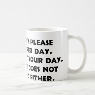 De Café Por favor somente 1 caneca da pessoa 2