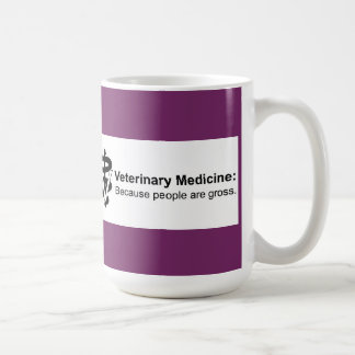 De Café Por que medicina veterinária? 15 onças. Caneca