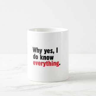 De Café Porque sim, eu sei tudo caneca