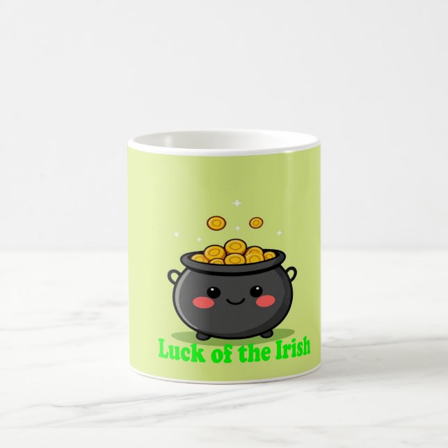 De Café Pote da caneca Dourada irlandesa (Centro)
