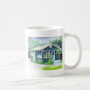 De Café Pouca casa verde na caneca do Natal
