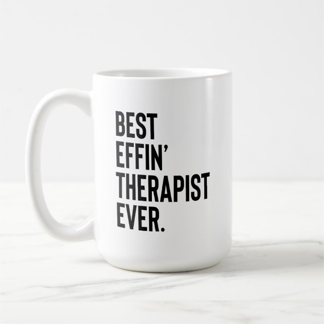 De Café Presente terapeuta, caneca terapeuta, apreciação t (Esquerda)