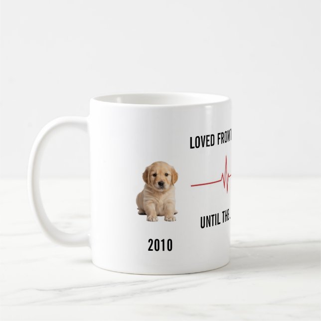 De Café Primeiro Olá Último Adeus Caneca Linha do Tempo do (Esquerda)