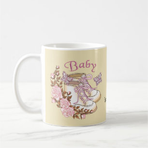 De Café Primeiros Sapatos Caneca Menina Bebê