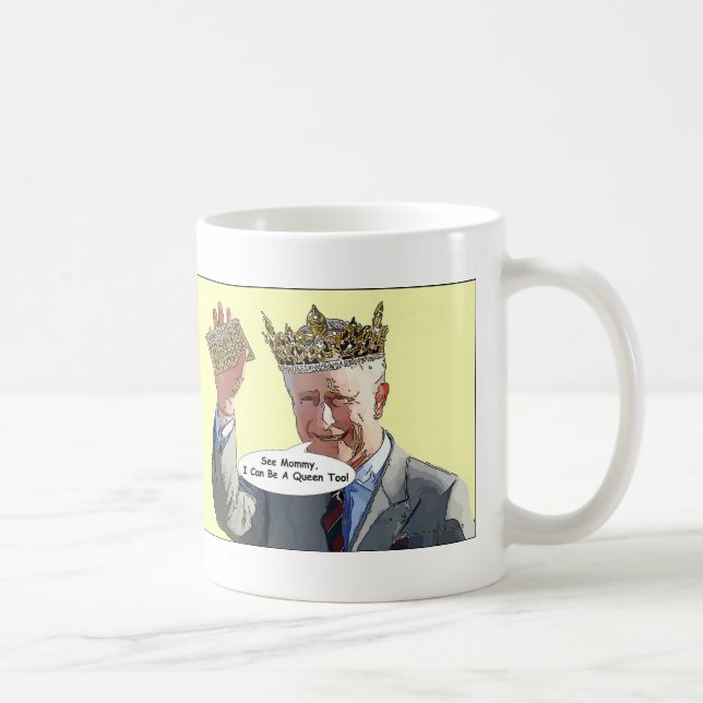 De Café Príncipe Charles Arrasto Caneca (Direita)