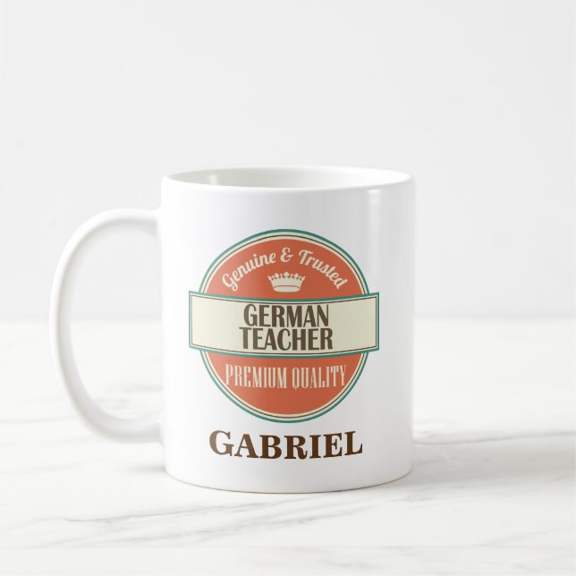 De Café Professor alemão presente personalizado da caneca (Esquerda)
