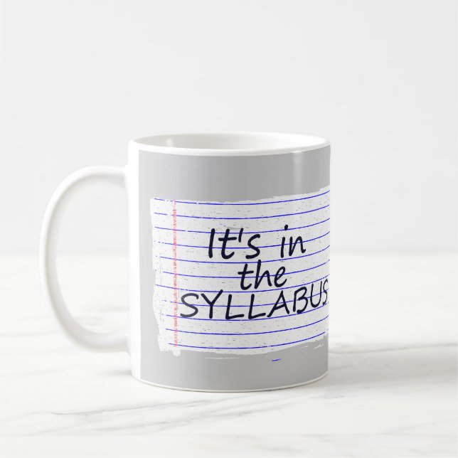 De Café Professor engraçado Caneca da faculdade (Esquerda)