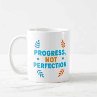 De Café Progresso, Não Perfeição – Caneca Motivacional