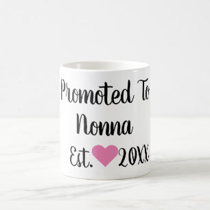 De Café Promovido a não preto e rosa caneca