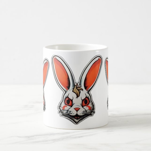 De Café Psicodélica Bunny Psicopata, caneca clássica (Centro)