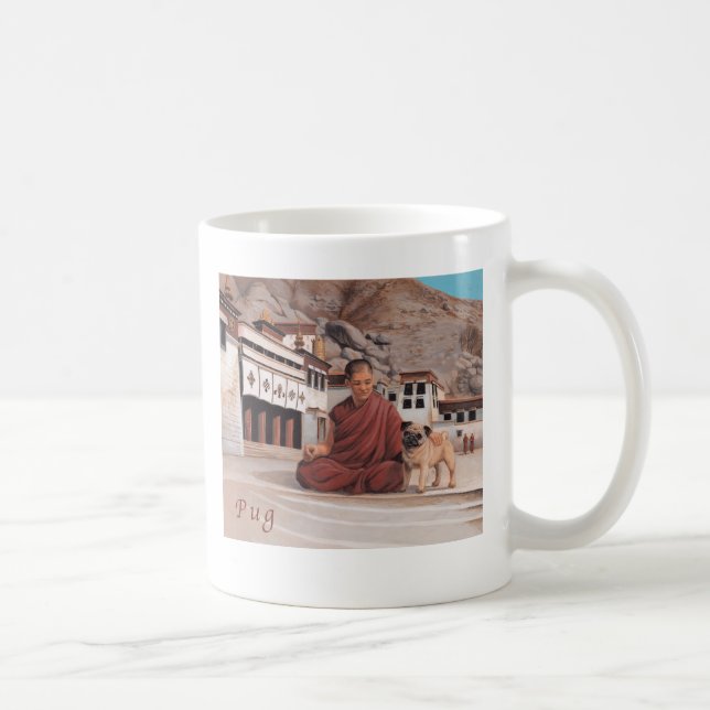 De Café Pug em uma caneca (Direita)