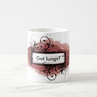 De Café Pulmões obtidos? Caneca