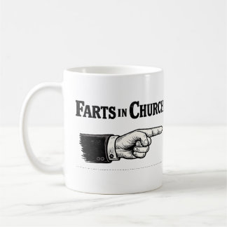 De Café Pum em igreja caneca engraçada