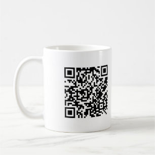 De Café "QR mim" caneca vermelha SEGURA