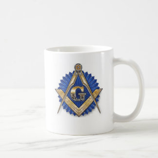 De Café Quadrado do Freemason & caneca do compasso
