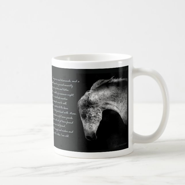 De Café Quando eu for uma caneca velha da mulher do cavalo (Direita)