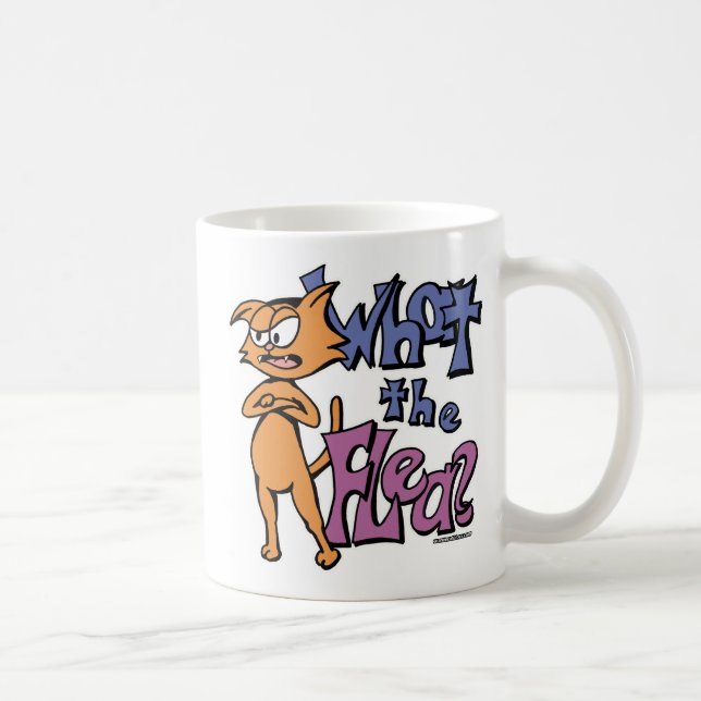 De Café Que a PULGA? Caneca ambidextra (Direita)