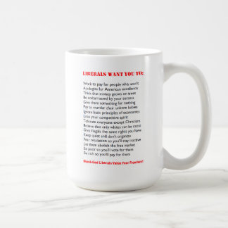 De Café "Que liberais querem" a caneca engraçada