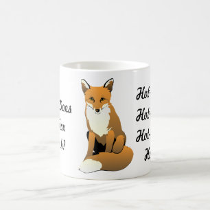 De Café Que o Fox bebe? Chá quente! Caneca