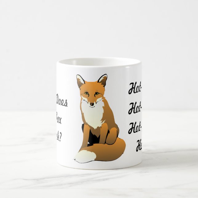 De Café Que o Fox bebe? Chá quente! Caneca (Centro)