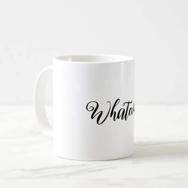 De Café Que seja! Caneca (Frente Esquerda)