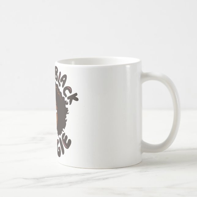 De Café Quebrou o branco preto da vela caneca do clássico (Direita)