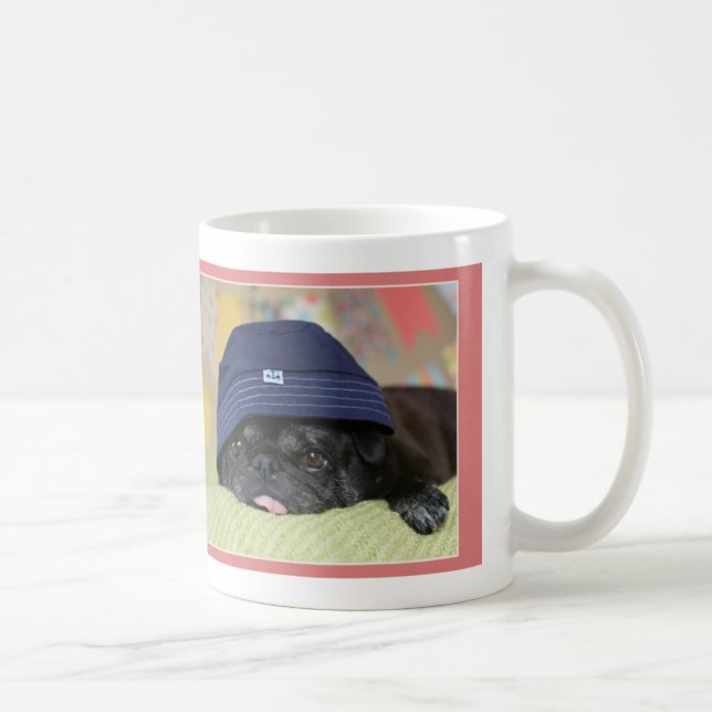 De Café Queira afagar? Caneca do Pug (Direita)