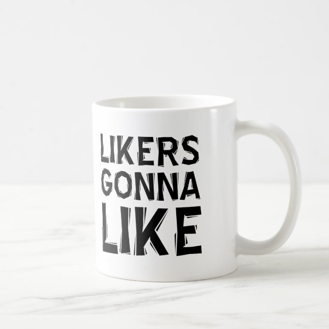 De Café Quem curte vai curtir Caneca engraçada ou Caneca d (Direita)