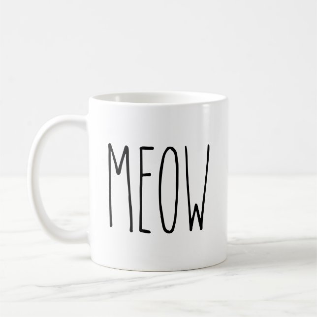 De Café RAE DUNN inspirou a caneca do Meow (Esquerda)