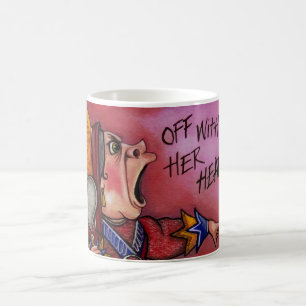 De Café RAINHA DOS CORAÇÕES Alice na caneca do país das