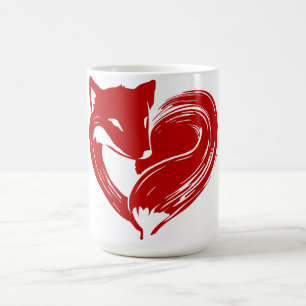 De Café Raposas do amor - caneca