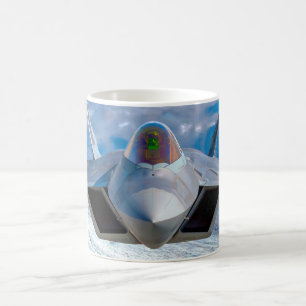 De Café Raptor F-22 Na Patrulha! Caneca