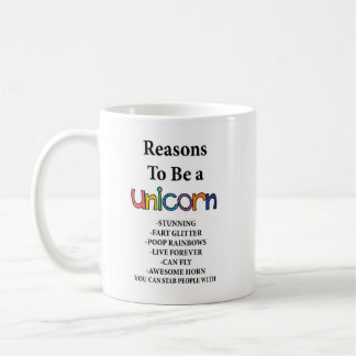De Café Razões ser uma caneca do unicórnio com unicórnio