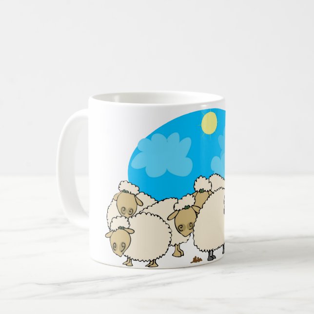 De Café Rebanho da caneca dos carneiros (Frente Esquerda)