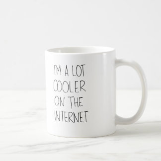 De Café Refrigerador na caneca do Internet