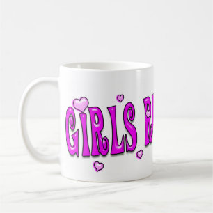 De Café Regra das meninas! Drool dos meninos! Caneca
