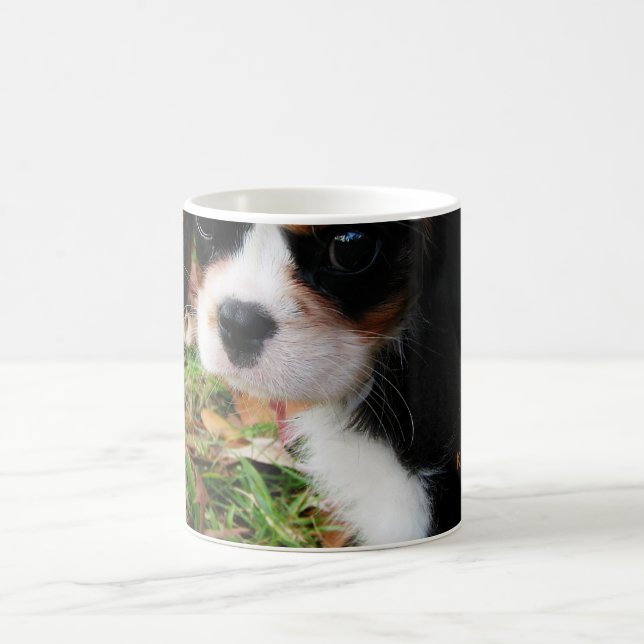 De Café Rei Charles Cavalier Spaniel Caneca (Centro)