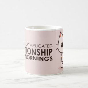 De Café Relação complicada com caneca das manhãs