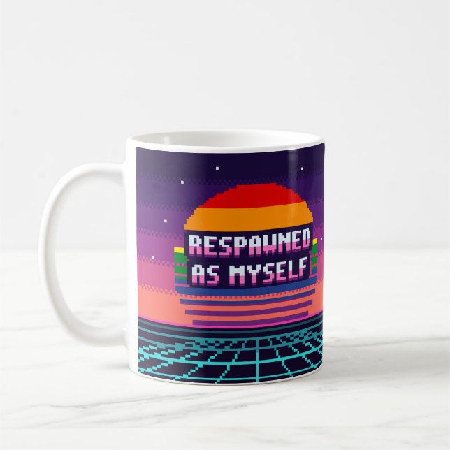 De Café Renascido Como Eu Caneca Pixel Orgulho (Esquerda)