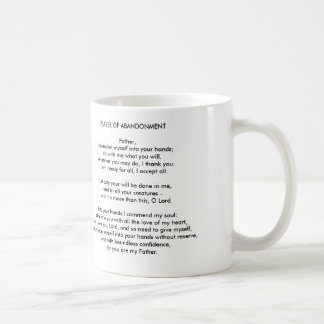 De Café Rendição à oração do deus da caneca do abandono
