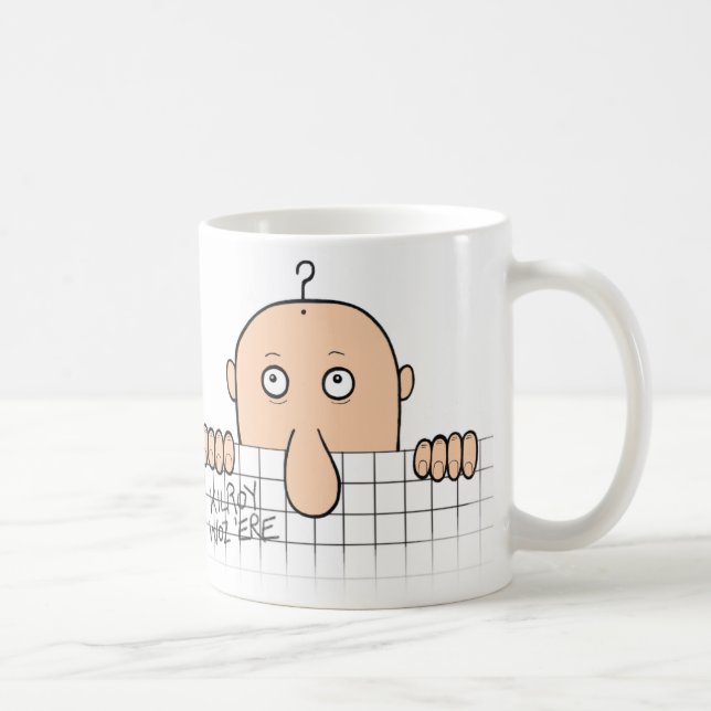 De Café República do Tchad Kilroy estava aqui caneca (Direita)