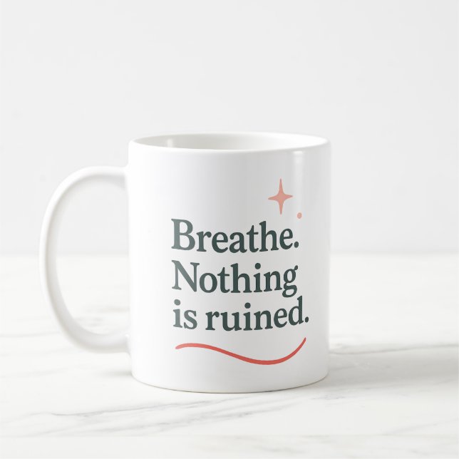 De Café Respire. Nada está arruinado - Caneca (Esquerda)