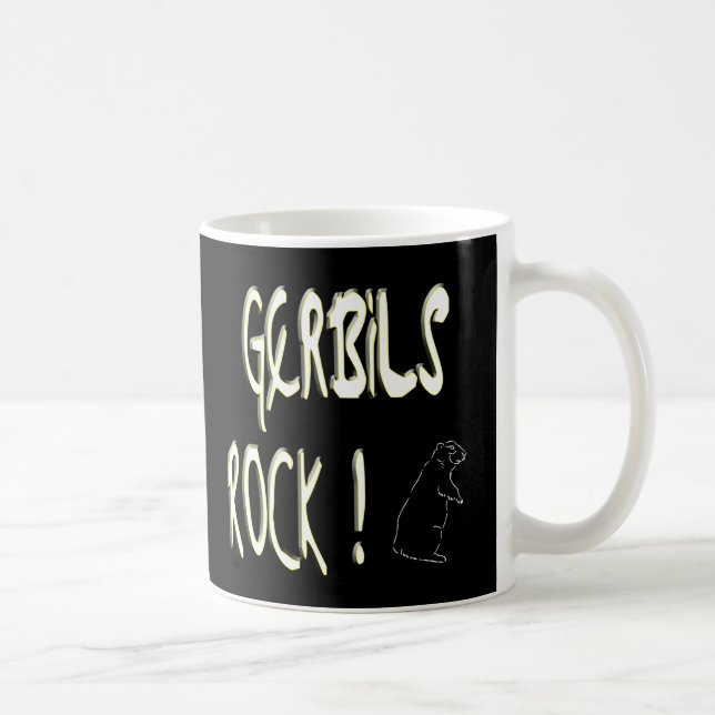 De Café Rocha dos Gerbils! Caneca (Direita)