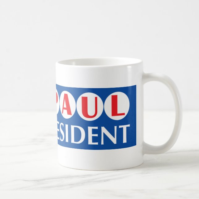 De Café Ron Paul é meu presidente Caneca (Direita)