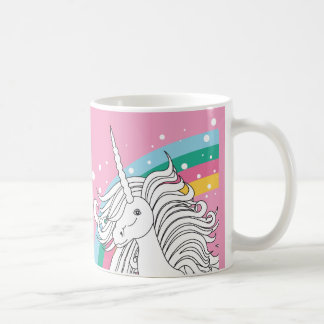 DE CAFÉ ROSA DA CANECA DO UNICÓRNIO