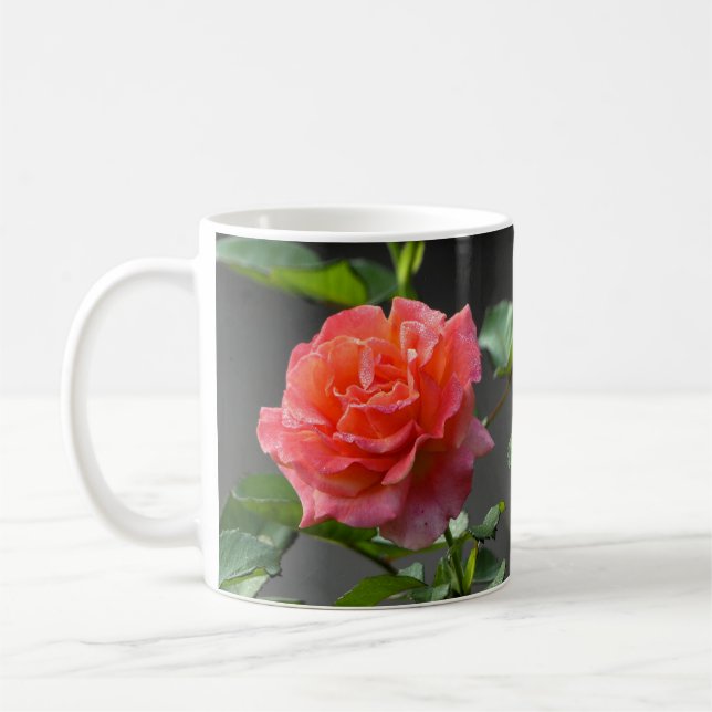 De Café Rosa vermelha selvagem - caneca (Esquerda)