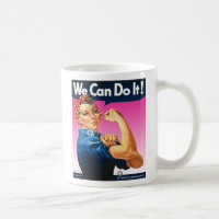Rosie cor-de-rosa a caneca do rebitador