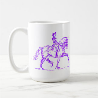 De Café Roxo da caneca do cavalo do adestramento