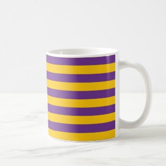 De Café Roxo e ouro listra a caneca